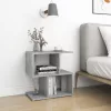 Betonszürke szerelt fa éjjeliszekrény 50 x 30 x 51,5 cm