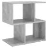 Betonszürke szerelt fa éjjeliszekrény 50 x 30 x 51,5 cm