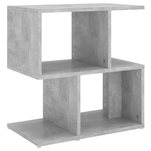 Betonszürke szerelt fa éjjeliszekrény 50 x 30 x 51,5 cm