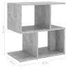 Betonszürke szerelt fa éjjeliszekrény 50 x 30 x 51,5 cm