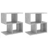 2 db betonszürke szerelt fa éjjeliszekrény 50 x 30 x 51,5 cm