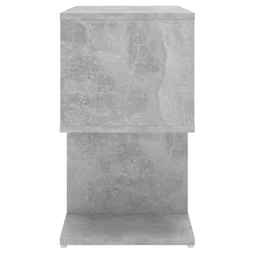 2 db betonszürke szerelt fa éjjeliszekrény 50 x 30 x 51,5 cm