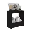 Fekete forgácslap kisasztal 50 x 26 x 50 cm
