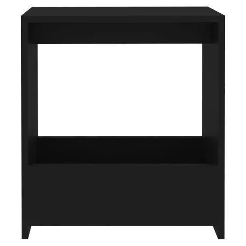 Fekete forgácslap kisasztal 50 x 26 x 50 cm