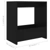 Fekete forgácslap kisasztal 50 x 26 x 50 cm