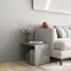 Betonszürke szerelt fa kisasztal 59 x 36 x 38 cm