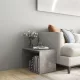 Betonszürke szerelt fa kisasztal 59 x 36 x 38 cm
