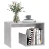 Betonszürke szerelt fa kisasztal 59 x 36 x 38 cm
