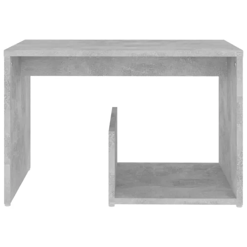Betonszürke szerelt fa kisasztal 59 x 36 x 38 cm