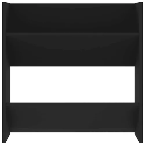 4 db fekete szerelt fa fali cipősszekrény 60 x 18 x 60 cm