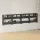 4 db magasfényű szürke szerelt fa fali cipősszekrény 60x18x60cm
