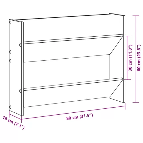2 db fehér forgácslap fali cipősszekrény 80 x 18 x 60 cm