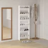 2 db fehér fali cipősszekrény 60 x 18 x 90 cm