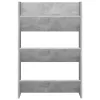 2 db betonszürke fali cipősszekrény 60 x 18 x 90 cm