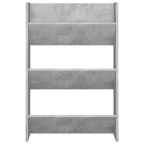 2 db betonszürke fali cipősszekrény 60 x 18 x 90 cm
