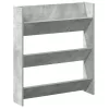 Betonszürke forgácslap fali cipősszekrény 80 x 18 x 90 cm
