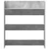 Betonszürke forgácslap fali cipősszekrény 80 x 18 x 90 cm