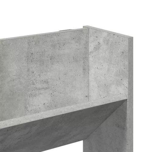 Betonszürke forgácslap fali cipősszekrény 80 x 18 x 90 cm