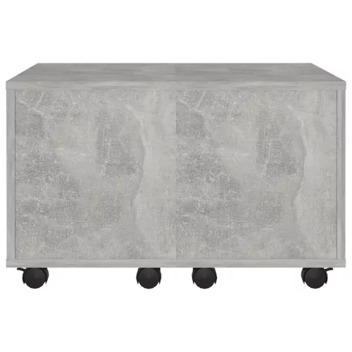 Betonszürke szerelt fa dohányzóasztal 60 x 60 x 38 cm