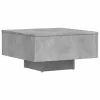 Betonszürke szerelt fa dohányzóasztal 60 x 60 x 31,5 cm