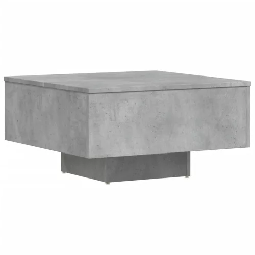 Betonszürke szerelt fa dohányzóasztal 60 x 60 x 31,5 cm