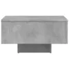 Betonszürke szerelt fa dohányzóasztal 60 x 60 x 31,5 cm