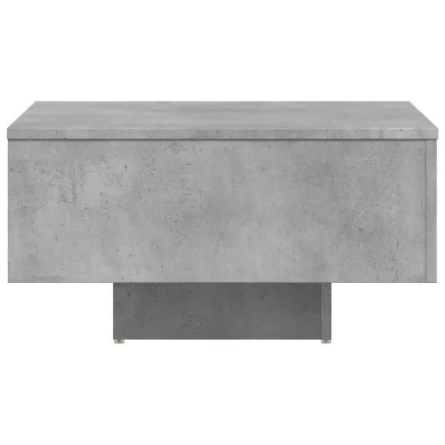 Betonszürke szerelt fa dohányzóasztal 60 x 60 x 31,5 cm