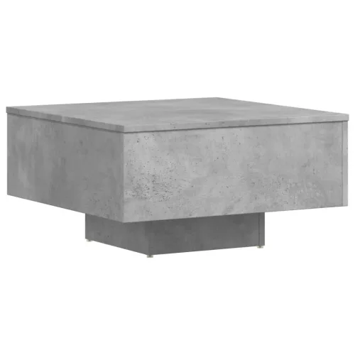 Betonszürke szerelt fa dohányzóasztal 60 x 60 x 31,5 cm