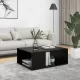 Fekete szerelt fa dohányzóasztal 90 x 67 x 33 cm
