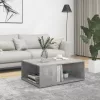 Betonszürke szerelt fa dohányzóasztal 90 x 67 x 33 cm