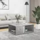 Betonszürke szerelt fa dohányzóasztal 90 x 67 x 33 cm