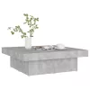 Betonszürke szerelt fa dohányzóasztal 90 x 90 x 28 cm