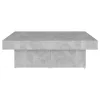 Betonszürke szerelt fa dohányzóasztal 90 x 90 x 28 cm
