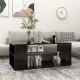Fekete szerelt fa dohányzóasztal 100 x 50 x 40 cm
