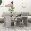 Betonszürke szerelt fa dohányzóasztal 100 x 50 x 40 cm