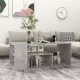 Betonszürke szerelt fa dohányzóasztal 100 x 50 x 40 cm