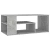 Betonszürke szerelt fa dohányzóasztal 100 x 50 x 40 cm
