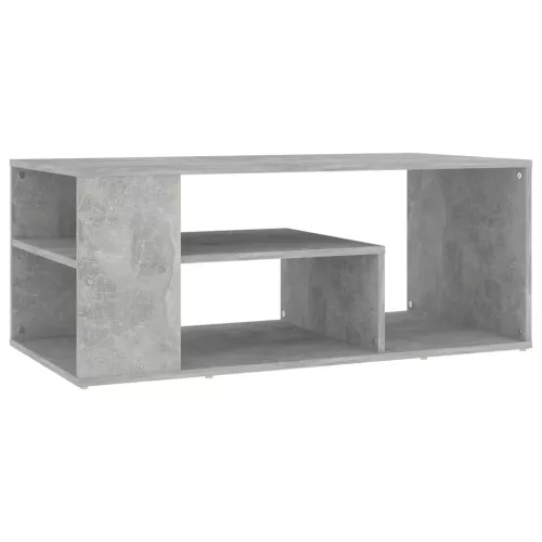 Betonszürke szerelt fa dohányzóasztal 100 x 50 x 40 cm