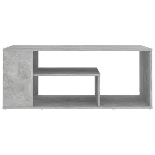 Betonszürke szerelt fa dohányzóasztal 100 x 50 x 40 cm