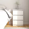 Fehér tömör fenyőfa éjjeliszekrény 40 x 29,5 x 64 cm