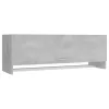 Betonszürke szerelt fa ruhásszekrény 100 x 32,5 x 35 cm