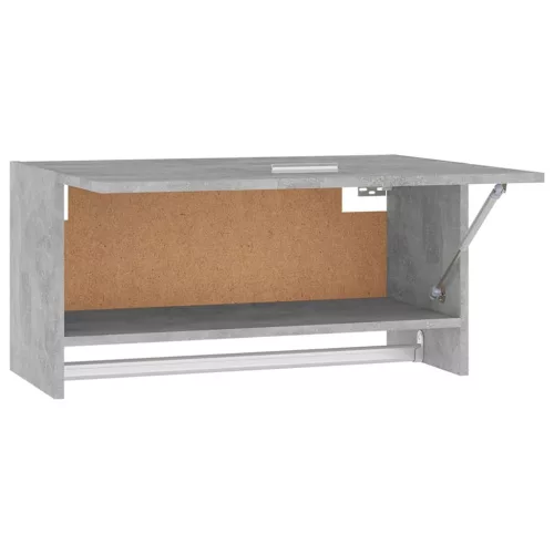 Betonszürke szerelt fa ruhásszekrény 70 x 32,5 x 35 cm