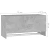 Betonszürke szerelt fa ruhásszekrény 70 x 32,5 x 35 cm