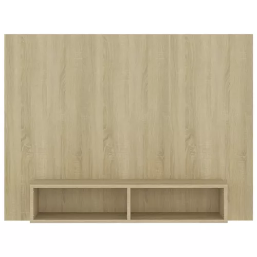 Sonoma tölgy színű szerelt fa fali TV-szekrény 120x23,5x90 cm