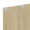 Sonoma tölgy színű szerelt fa fali TV-szekrény 120x23,5x90 cm