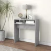 Betonszürke szerelt fa tálalóasztal 78 x 30 x 80 cm