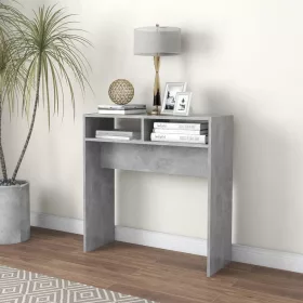 Betonszürke szerelt fa tálalóasztal 78 x 30 x 80 cm