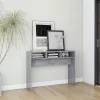 Betonszürke szerelt fa tálalóasztal 105 x 30 x 80 cm