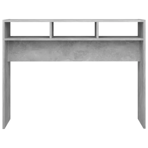 Betonszürke szerelt fa tálalóasztal 105 x 30 x 80 cm