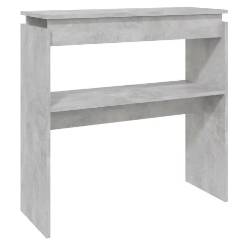 Betonszürke szerelt fa tálalóasztal 80 x 30 x 80 cm